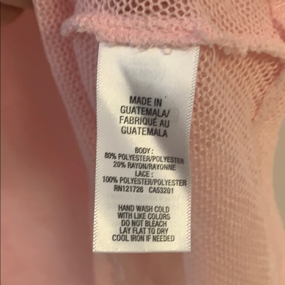 Aeropostale Pink Lace Open Knit Tank Top Sz XS - Picture 3 of 4